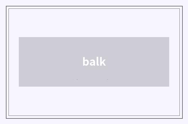 balk