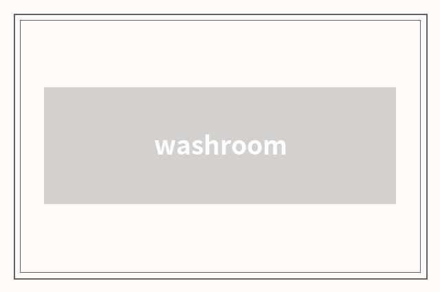 washroom
