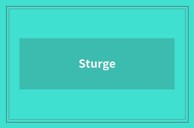 Sturge