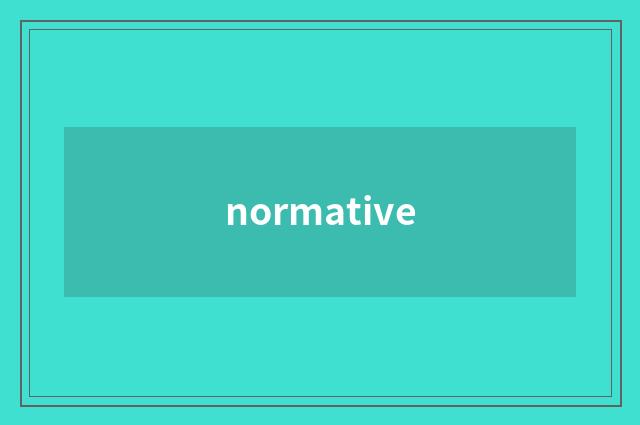 normative