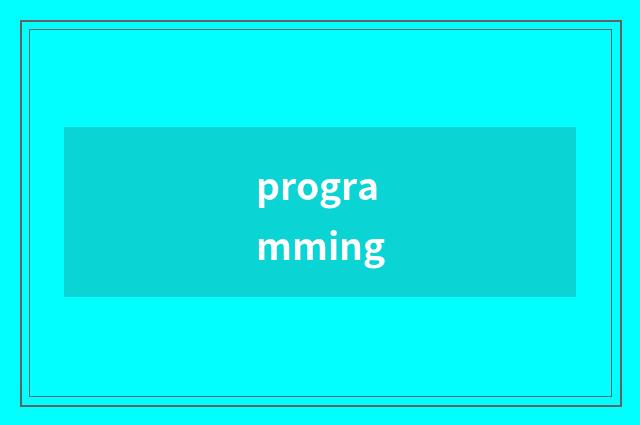 programming