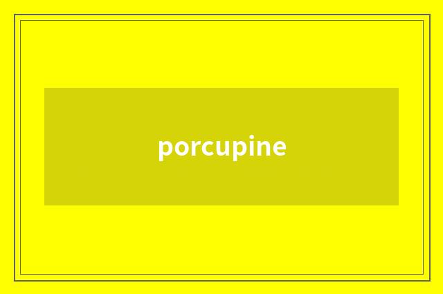 porcupine