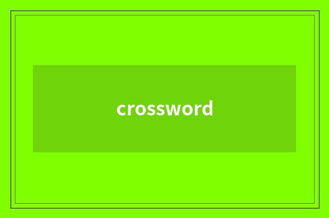 crossword
