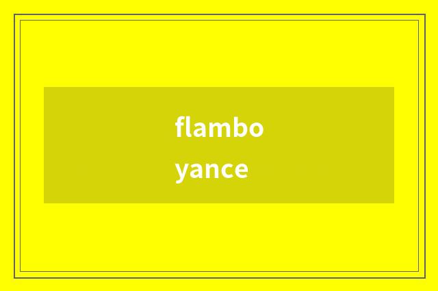 flamboyance