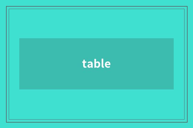 table