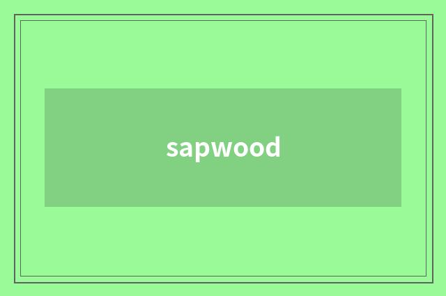 sapwood