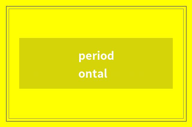 periodontal