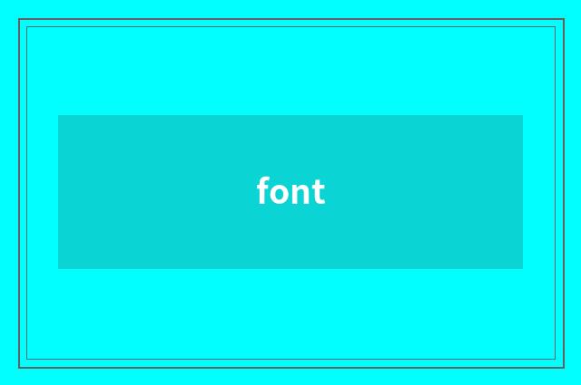 font