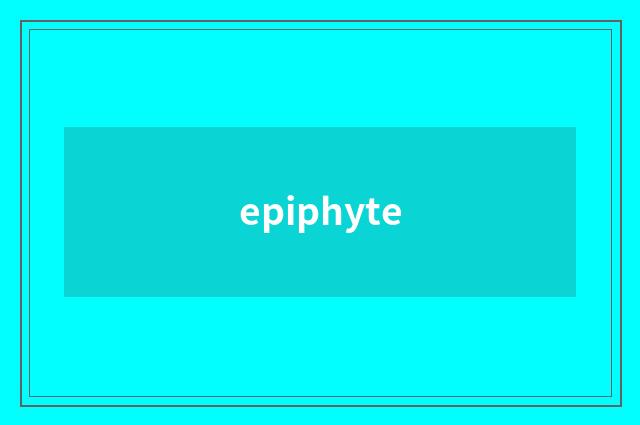 epiphyte