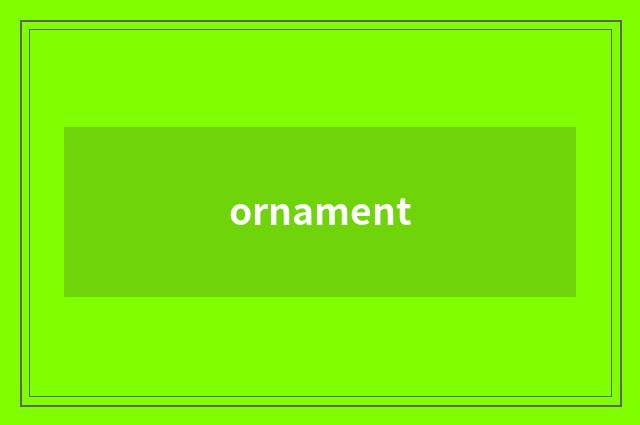 ornament