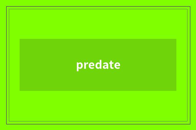 predate