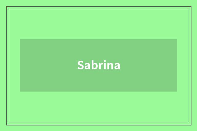 Sabrina