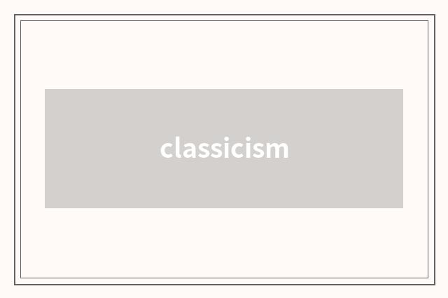 classicism