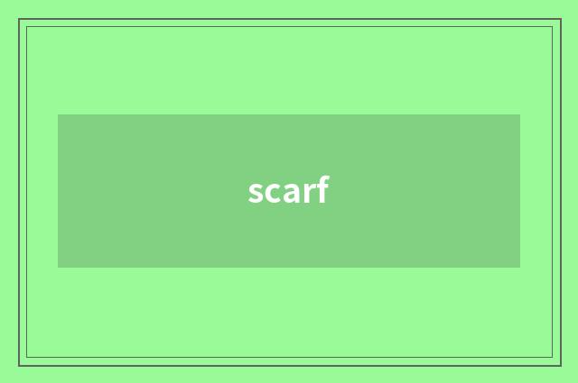 scarf