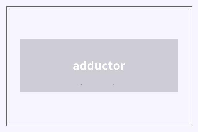 adductor