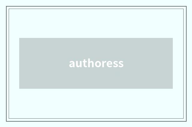 authoress