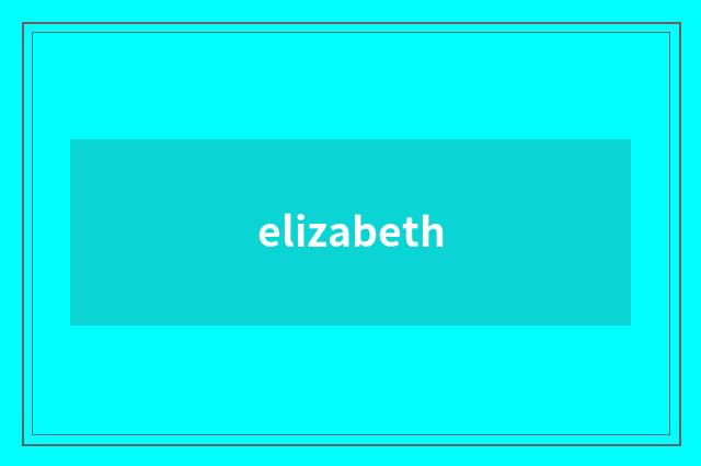 elizabeth