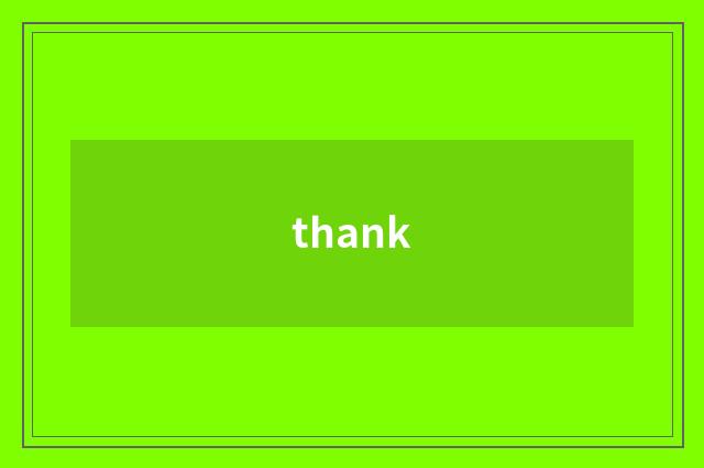 thank