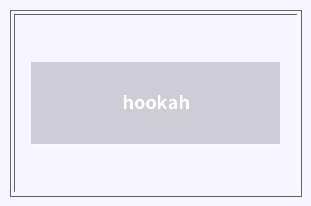 hookah