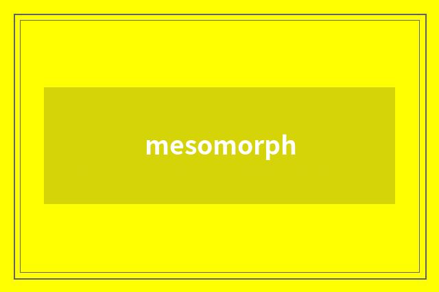 mesomorph