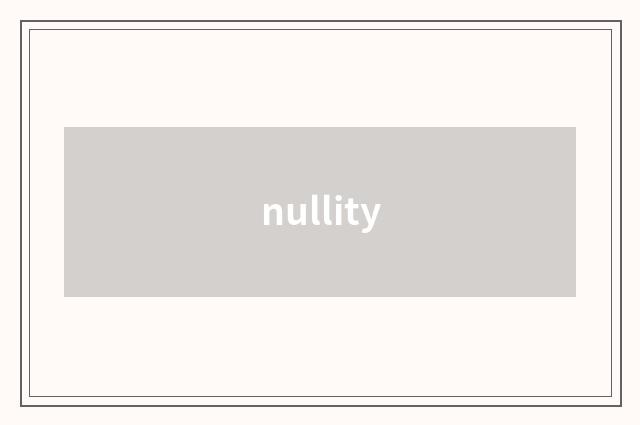 nullity