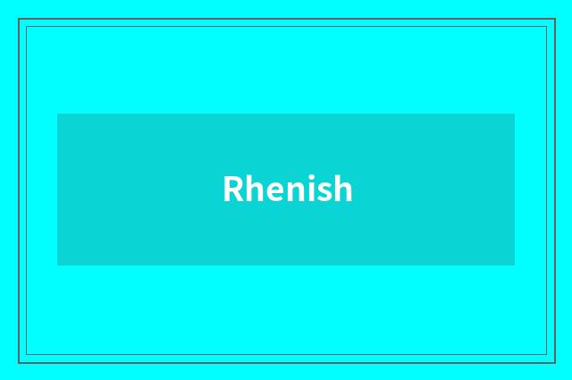 Rhenish