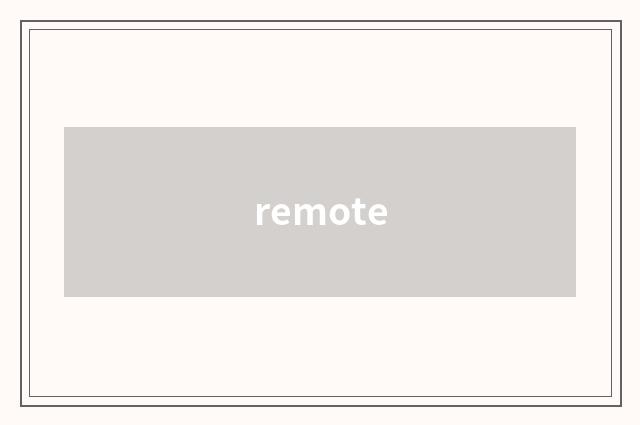 remote
