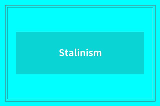 Stalinism
