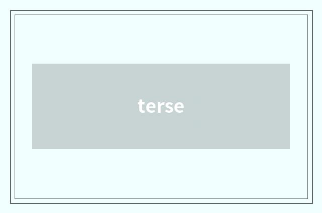 terse