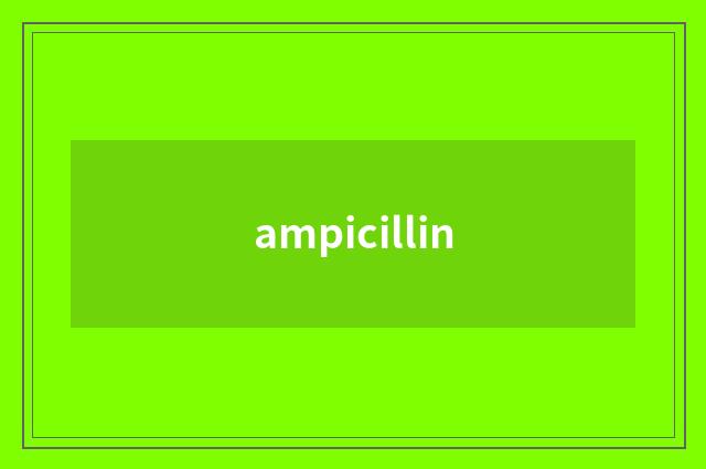 ampicillin