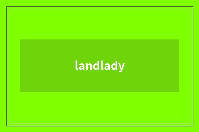 landlady