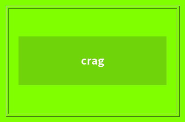 crag