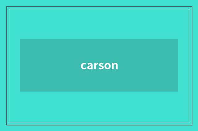 carson