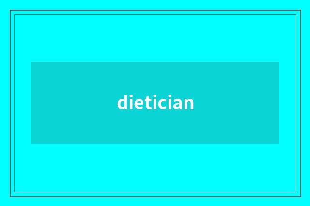 dietician