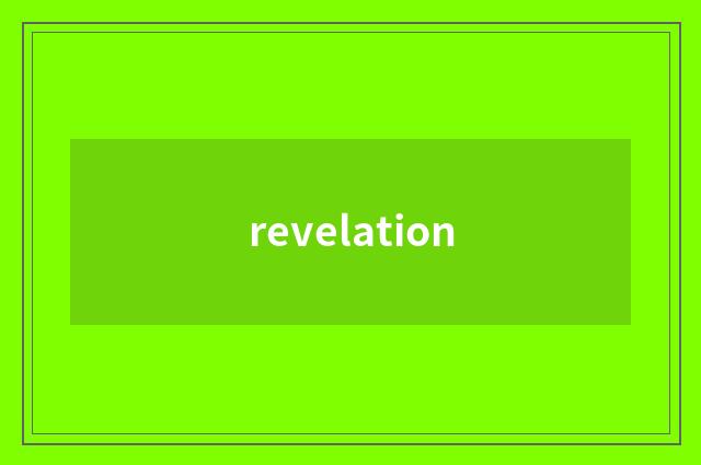 revelation