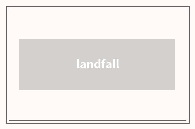 landfall