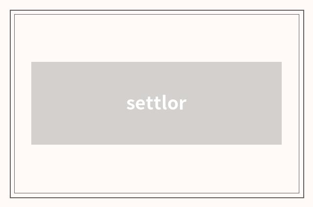 settlor
