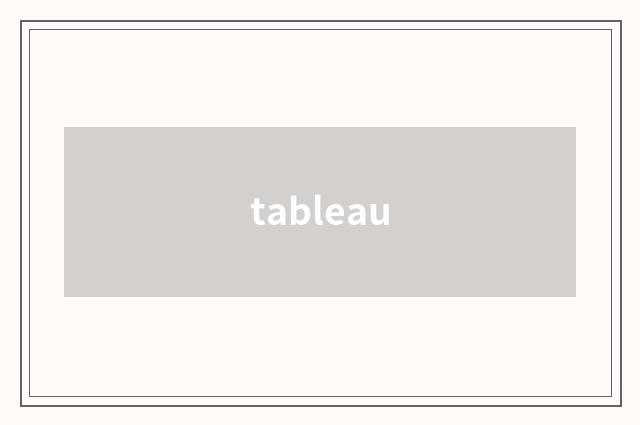 tableau