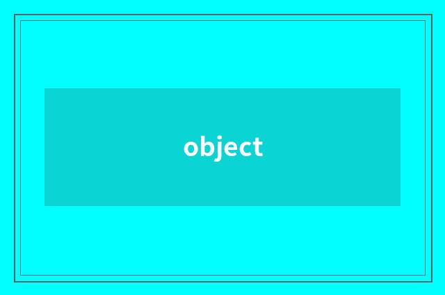object