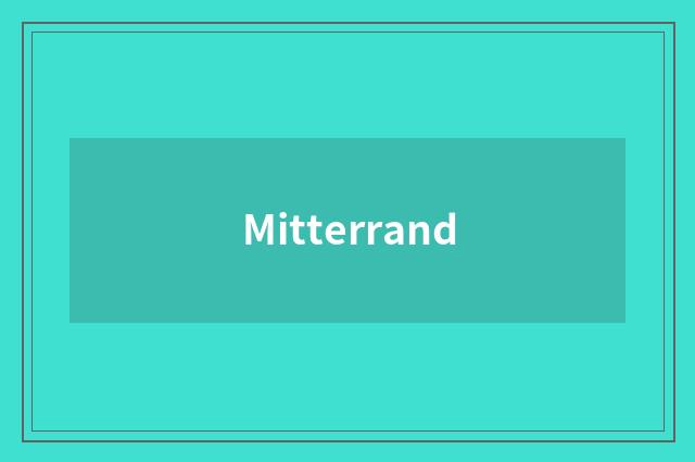 Mitterrand