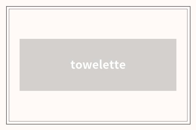 towelette