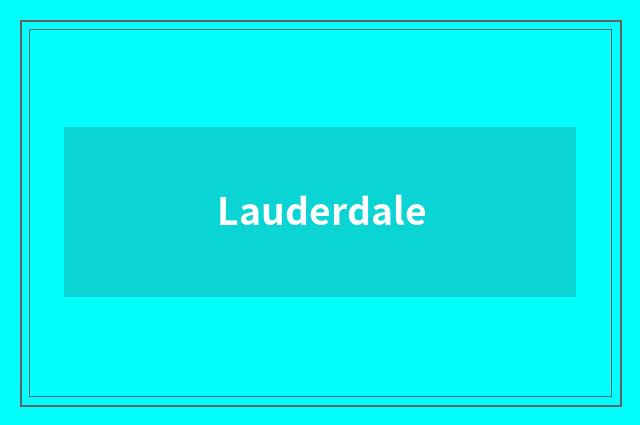 Lauderdale