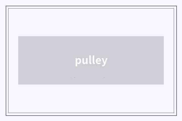 pulley