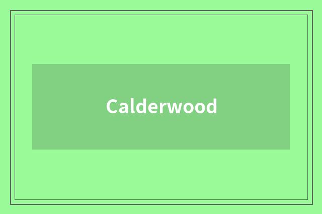 Calderwood