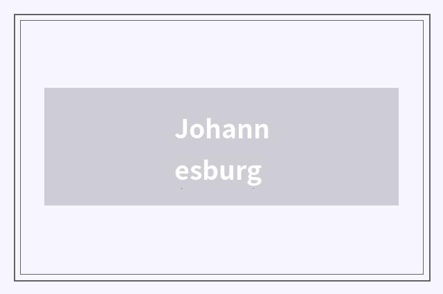 Johannesburg
