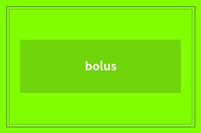bolus