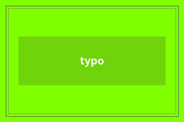 typo
