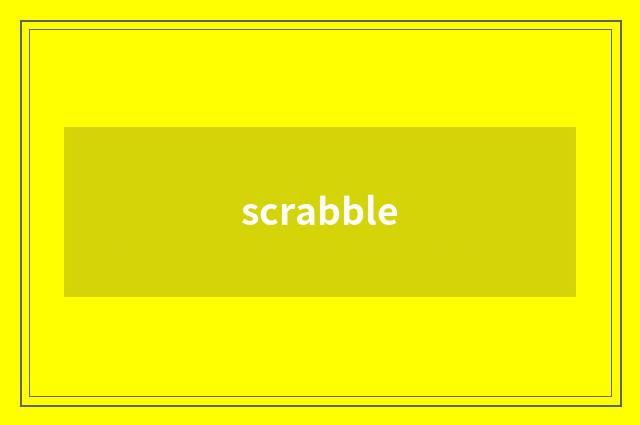 scrabble