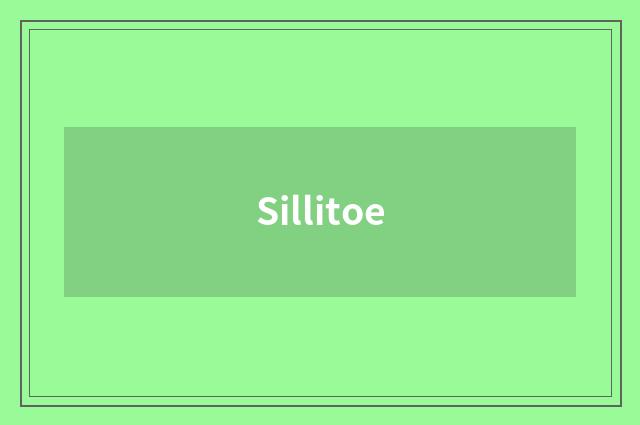 Sillitoe