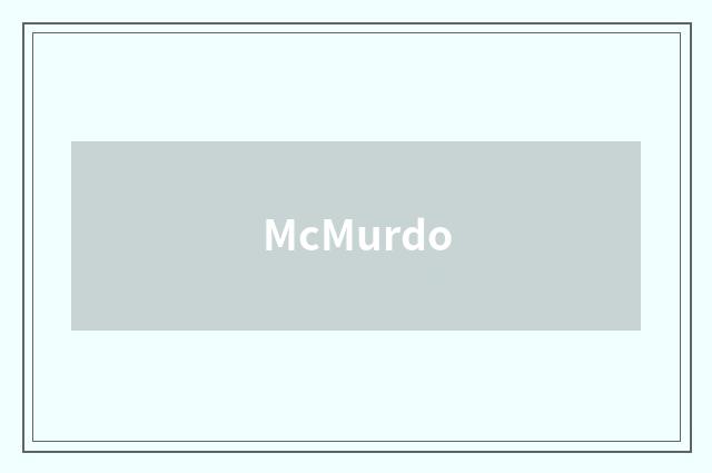 McMurdo
